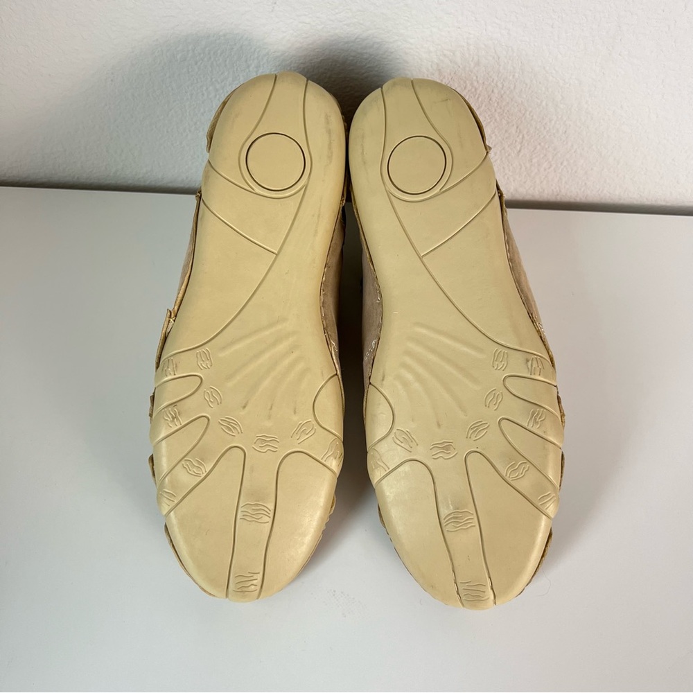 LDECK Mid-Top Sneakers Beige Driving Shoes EU 41 Tan Casual Lace Up Velcro - Picture 7 of 8